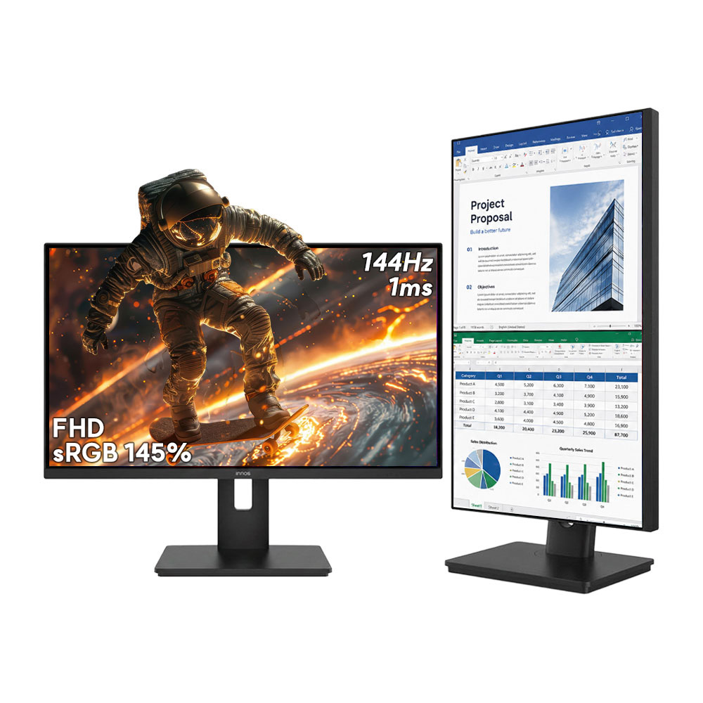 이노스 24FM200 IPS USB-C 게이밍 멀티스탠드 9/10출고예정 59~61cm(24인치), 무결점(블랙)